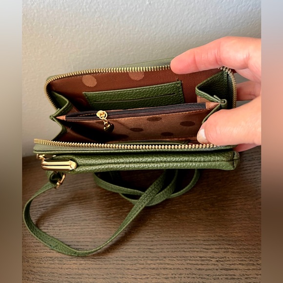 CARR KEN OLIVE GREEN CROSSBODY BAG - Picture 7 of 9